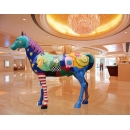 y15829 立體雕塑.擺飾 立體雕塑系列-動物雕塑系列-彩繪大馬